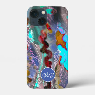 Case-Mate iPhone Case Cas de téléphone Psychédélique menthe rouge monogr