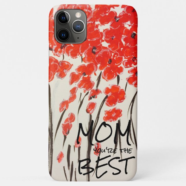 Coques Case-Mate iPhone Cas de téléphone Red Poppy Fields (Dos)
