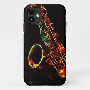 Coque iPhone 11 Cas d'Iphone 5 de saxophone