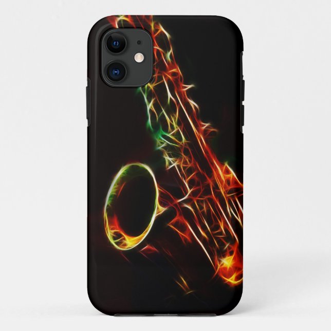 Coques Case-Mate iPhone Cas d'Iphone 5 de saxophone (Dos)