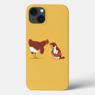 iPhone 13 Case Cas dur de l'iPhone CURIEUX 6 de CAT ET de CHOOK