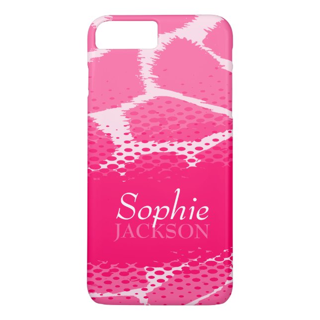 Coques Case-Mate iPhone Cas dur d'iphone graphique rose de poster de (Dos)