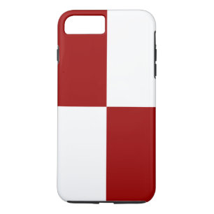 Coque Case-Mate Pour iPhone Cas dur plus de l'iPhone 8 rouges et blancs de