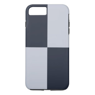 Coque iPhone 8 Plus/7 Plus Cas dur plus de marine et d'iPhone 8 gris de