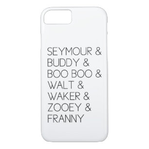 Coques Pour iPhone Cas en verre de l'iPhone 7 de famille de Franny