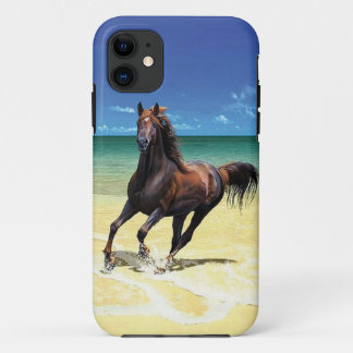 Coques Pour iPhone Cas équin de l'iPhone 5 de beauté de plage