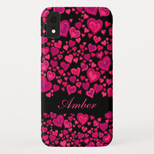 Case-Mate iPhone Case Cas fait sur commande de roses indien et de noir