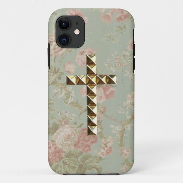 Coques Case-Mate iPhone Cas floral de la croix Iphone5 (Dos)
