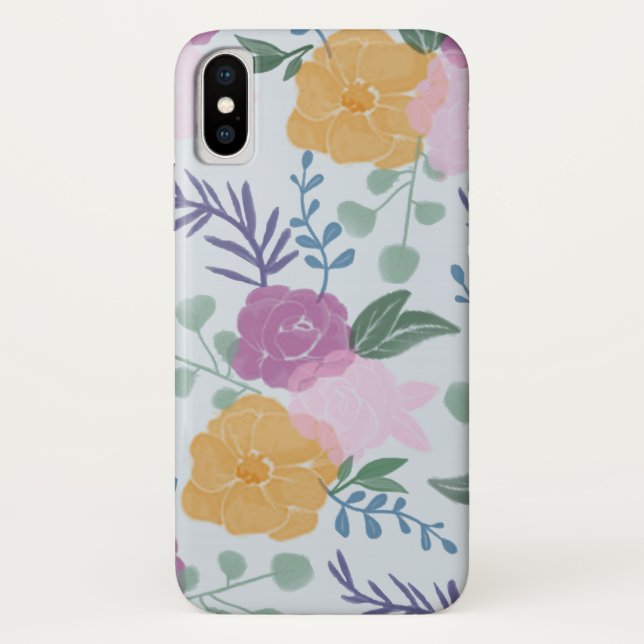 Coques Case-Mate iPhone Cas floral de téléphone (Dos)