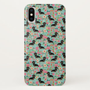 Coque Case-Mate Pour iPhone Cas floral de téléphone de Doxie - noircissez et
