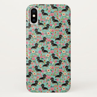 Coque Case-Mate Pour iPhone Cas floral de téléphone de Doxie - noircissez et