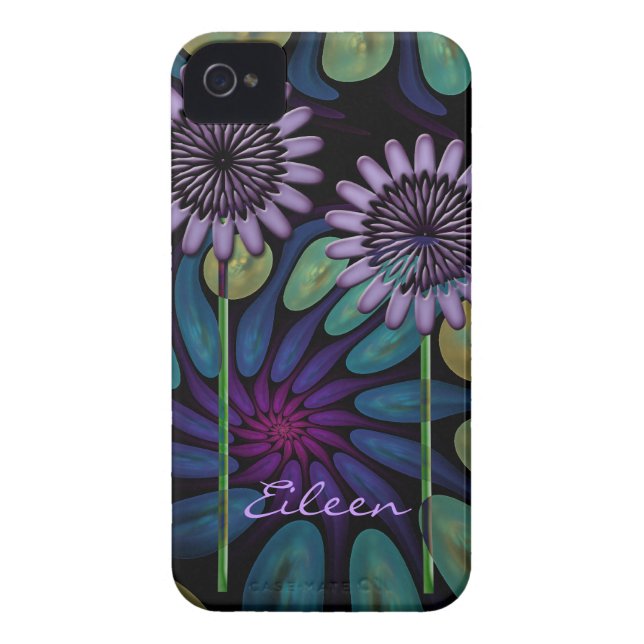 Coques Case-Mate iPhone Cas floral frais de l'iPhone 4 (Dos)