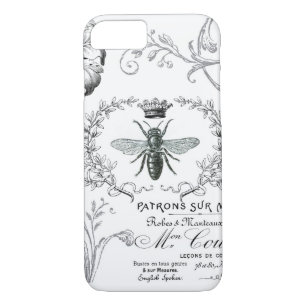 Coque iPhone 8/7 Cas français vintage de l'iPhone 7 de reine des
