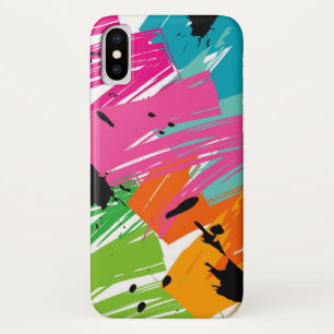 Etui iPhone Case-Mate Cas génial d'art abstrait de brosse grunge colorée
