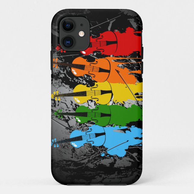 Coques Case-Mate iPhone Cas grunge de l'iPhone 5 de violons (Dos)