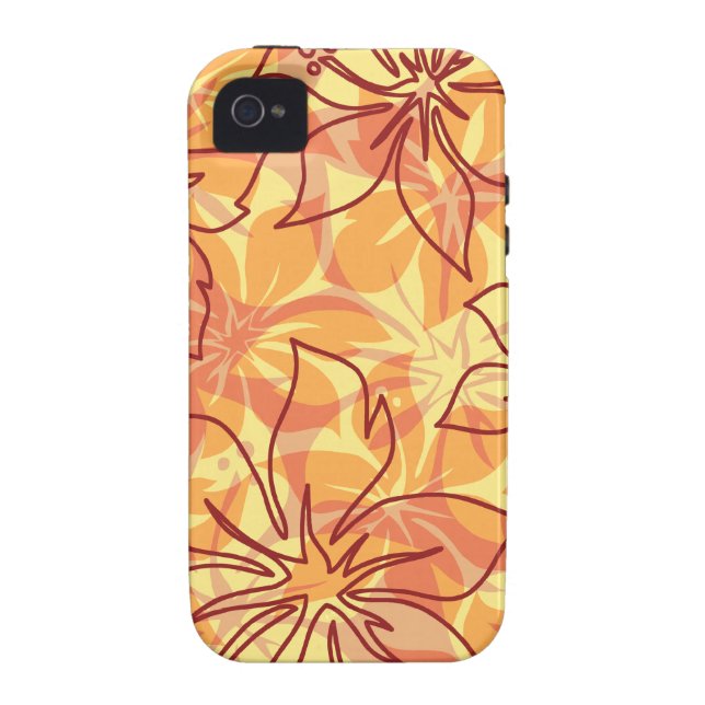 Coques Case-Mate iPhone Cas hawaïen de l'iPhone 4 de Vibe d'Olowalu (Dos)