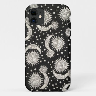 Coque iPhone 11 Cas hippie de téléphone du soleil et de lune