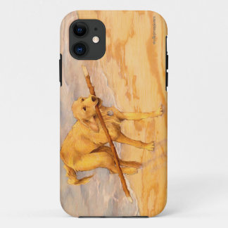 Coques Pour iPhone Cas horizontal de téléphone d'art de golden