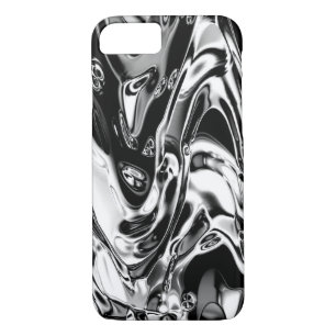 Coque iPhone 7 Cas liquide de téléphone en métal