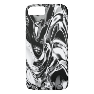 Coque iPhone 7 Cas liquide de téléphone en métal