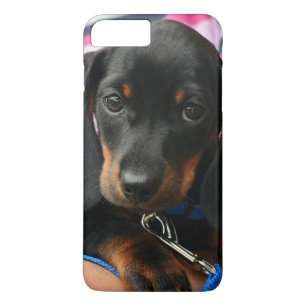 Coque iPhone 7 Plus Cas mignon de téléphone portable de photo de chiot