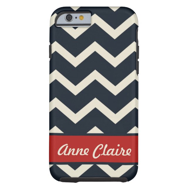 Coques Case-Mate iPhone Cas nautique de l'iPhone 6 de PreppyCustom (Dos)