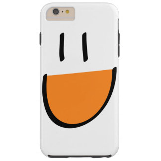 Coque Tough iPhone 6 Plus Cas plus de l'iPhone 6 oranges de visage