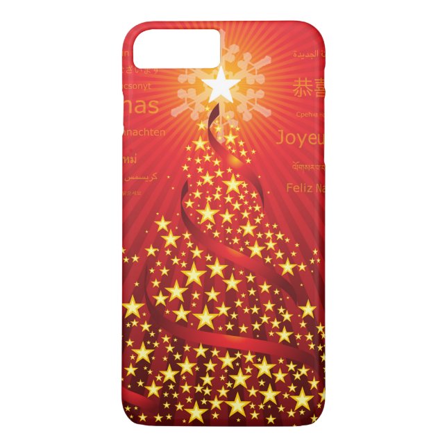 Coques Case-Mate iPhone Cas plus de l'iPhone 7 d'arbre de Noël (Dos)