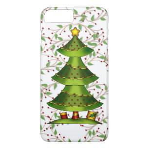 Coques Pour iPhone Cas plus de l'iPhone 7 d'arbre de Noël à peine l