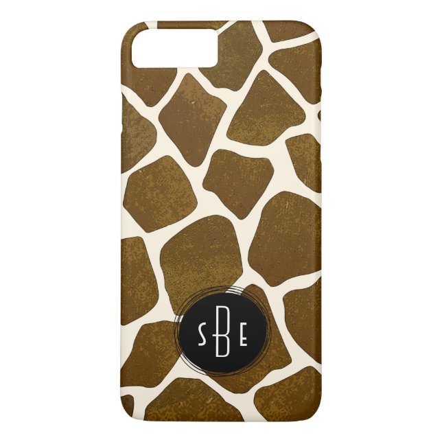 Coques Case-Mate iPhone Cas plus de l'iPhone 7 de monogramme d'impression (Dos)