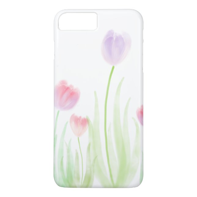 Coques Case-Mate iPhone Cas pour aquarelle de téléphone de tulipe (Dos)