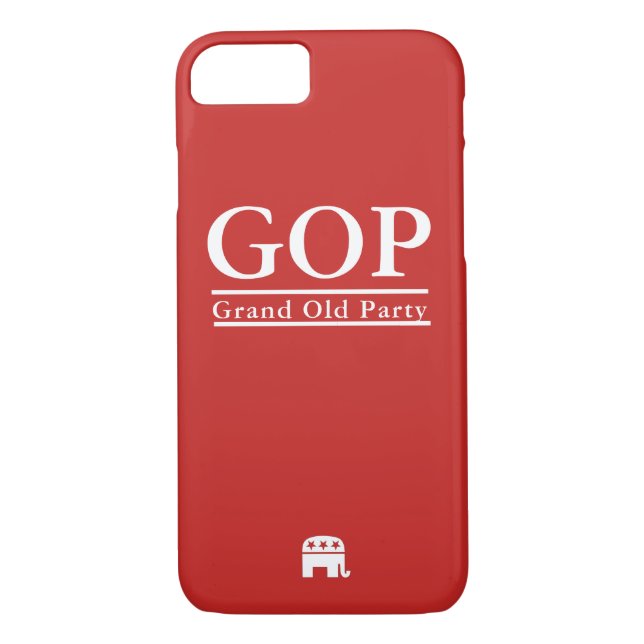 Coques Case-Mate iPhone Cas républicain de téléphone de GOP (Dos)