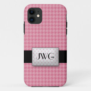 Coque Case-Mate Pour iPhone Cas rose de l'iPhone 5 de monogramme de