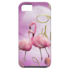 Cas rose lunatique de l'iPhone 5 de Flamants roses