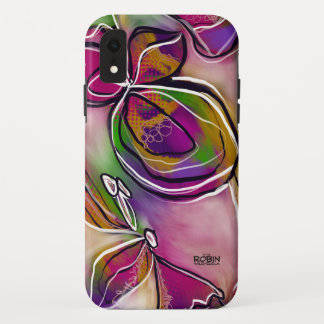 Case-Mate iPhone Case Cas téléphonique "Pink and Greens Floral"