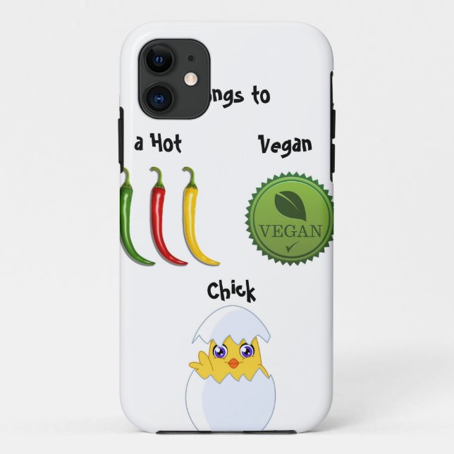 Coques Case-Mate iPhone Cas végétalien chaud de l'iPhone 5 de poussin (Dos)