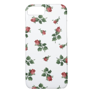 Coque iPhone 7 Cas vintage de l'iPhone 7 de roses, à peine là