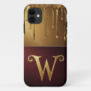 Case-Mate iPhone Case ✨ Cascade Paillettes Monogramme W Luxe qui dégouli