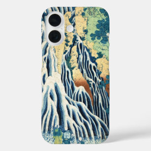 Coque Pour iPhone 16 Cascade vintage japonaise cool d'ukiyo-e Hokusai