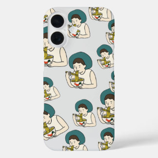 Coque Pour iPhone 16 Case cartoon eat chicken Noodle 