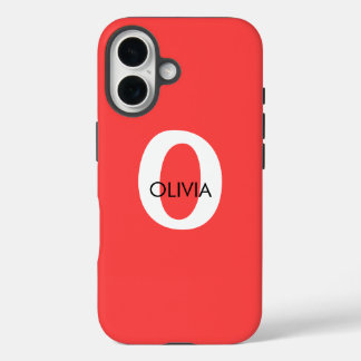 Coque Pour iPhone 16 Case-Mate Tough iPhone 16 Case CUSTOM INITIAL