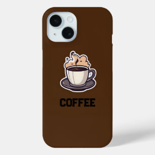 COQUE POUR iPhone 15 CASE TÉLÉPHONIQUE COFFE