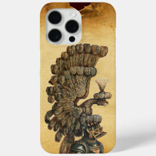 COQUE iPhone 15 PRO MAX CASQUE DE CHEVALIER ANTIQUE AVEC PARC D'AGLE