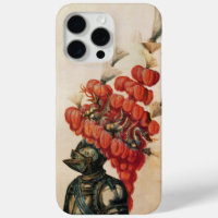 CASQUE DE CHEVALIER ANTIQUE, DRAGONS ET PIEDS ROUG