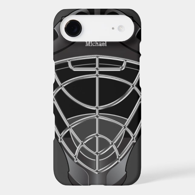 Coques Case-Mate iPhone Casque de gardien de but d'hockey (Verso)