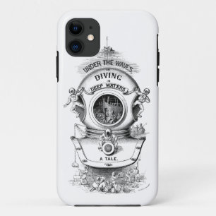 Case-Mate iPhone Case Casque de plongée antique nautique
