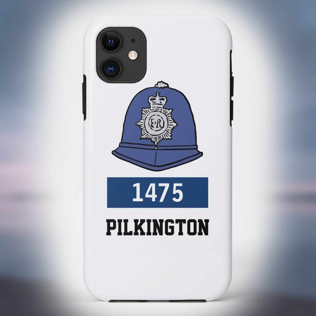 Coques Case-Mate iPhone Casque du gendarme de la police britannique - Ajou (Créateur téléchargé)