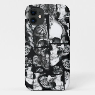 Case-Mate iPhone Case Cassé, images rompues de crâne rose dans le noir