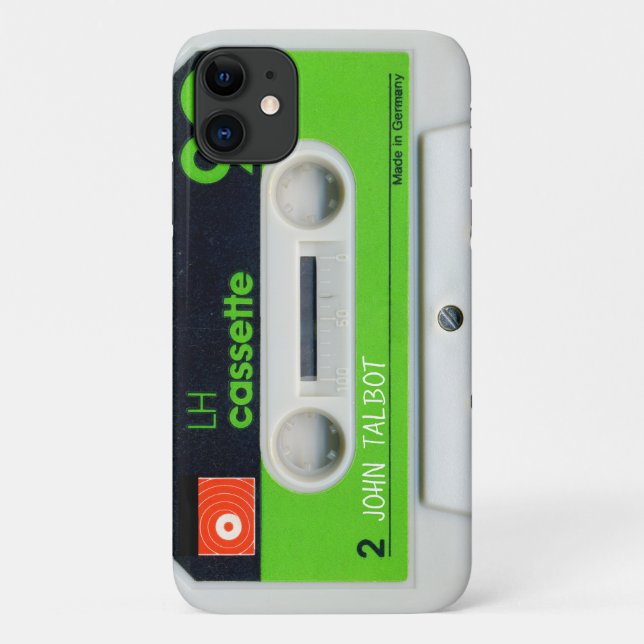 Coques Case-Mate iPhone Cassette audio allemande rétro personnalisée iPC C (Dos)