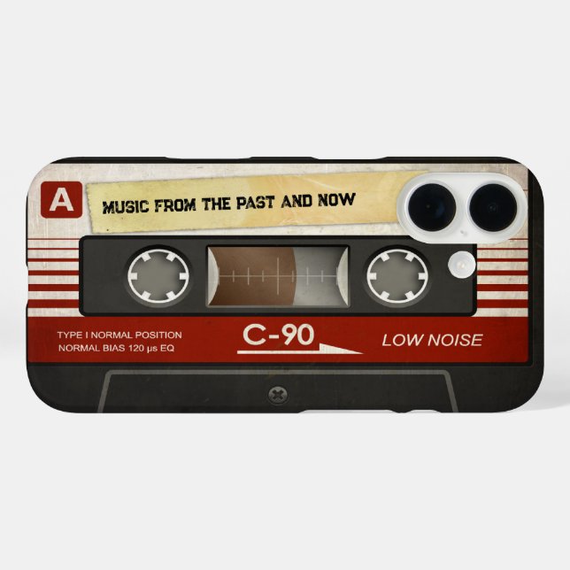 Coques Case-Mate iPhone Cassette audio compacte rétro | DJ Best Gifts (Verso (horizontal))